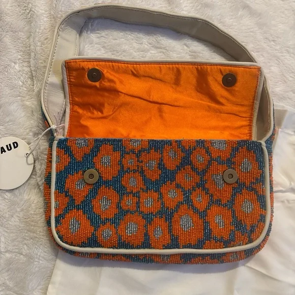 STAUD Vibrant Orange and Blue Shoulder Bag - Picture 3 of 7